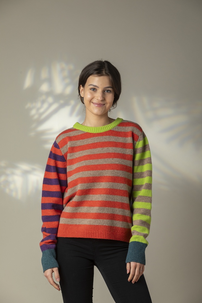 Stobo Stripe Sweater (Reversible) (P4313)