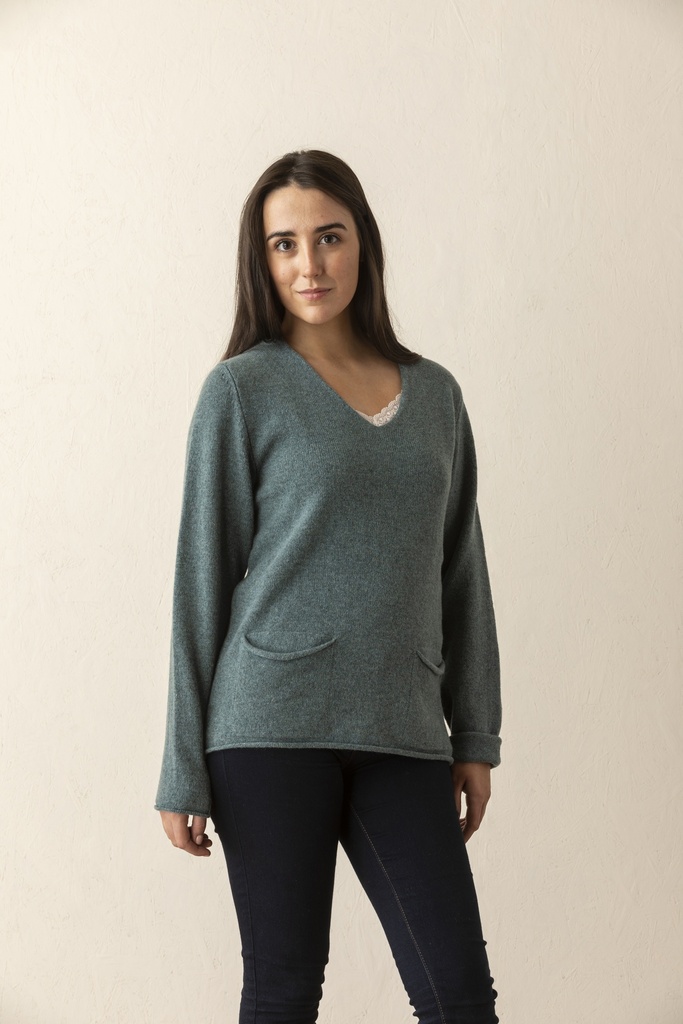 Corry V-Neck Pocket Sweater (P4234)