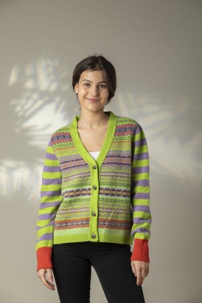 Stobo Fairisle Vee Cardigan (C4314)